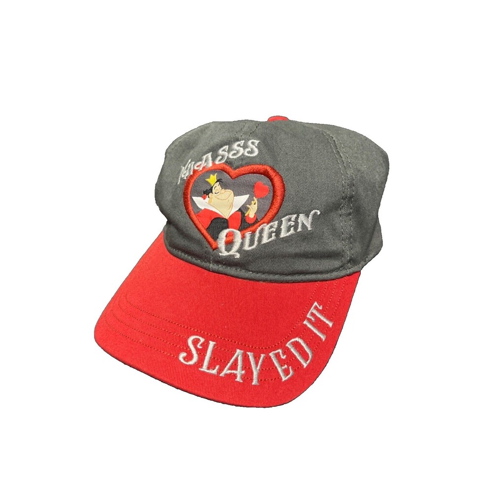 Disney Parks Alice in Wonderland Hat Queen of Hearts Yaasss Queen Slayed It NWT